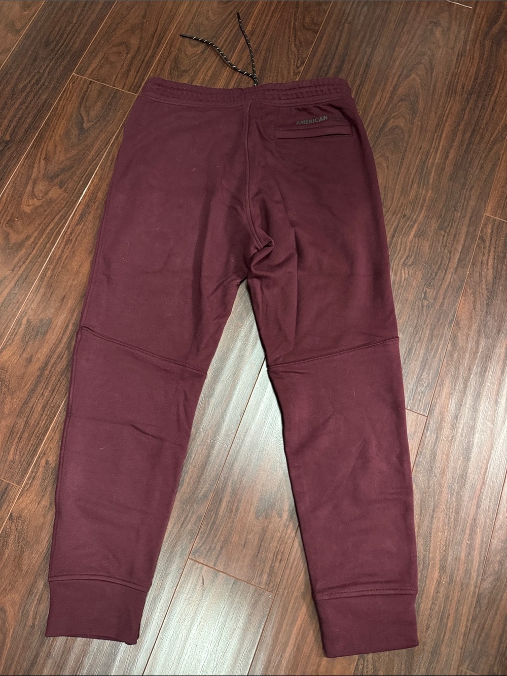 American Eagle Men’s Joggers - Black & Burgundy - Picture 3 of 7